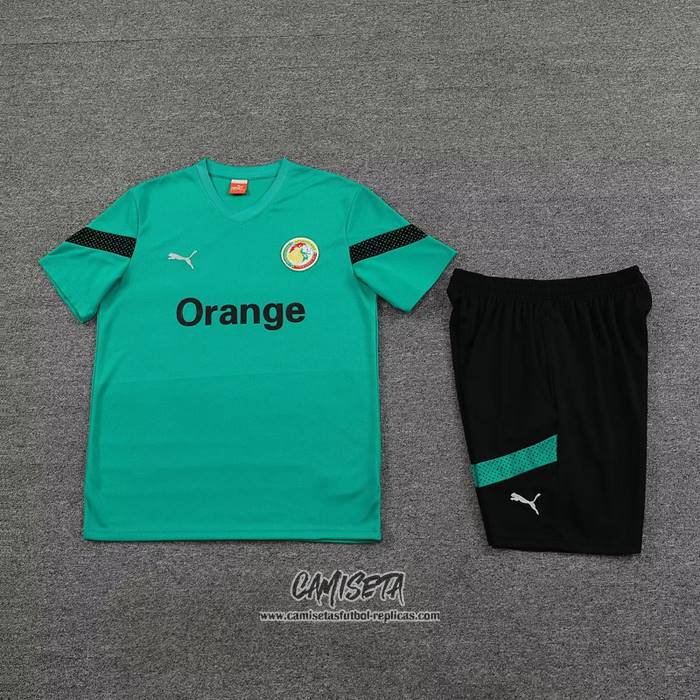 Chandal del Senegal 2023-2024 Manga Corta Verde - Pantalon Corto